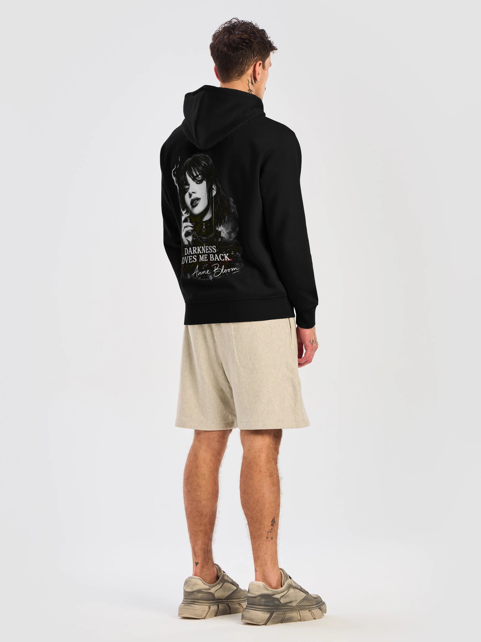 Unisex Essential Organic Hoodie - Darkness Loves Me Back product image (24)