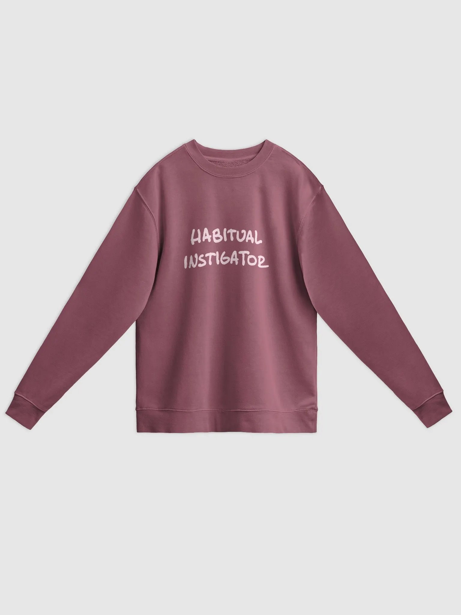 HABITUAL INSTIGATOR (petal design) printed pigment crewneck product image (9)