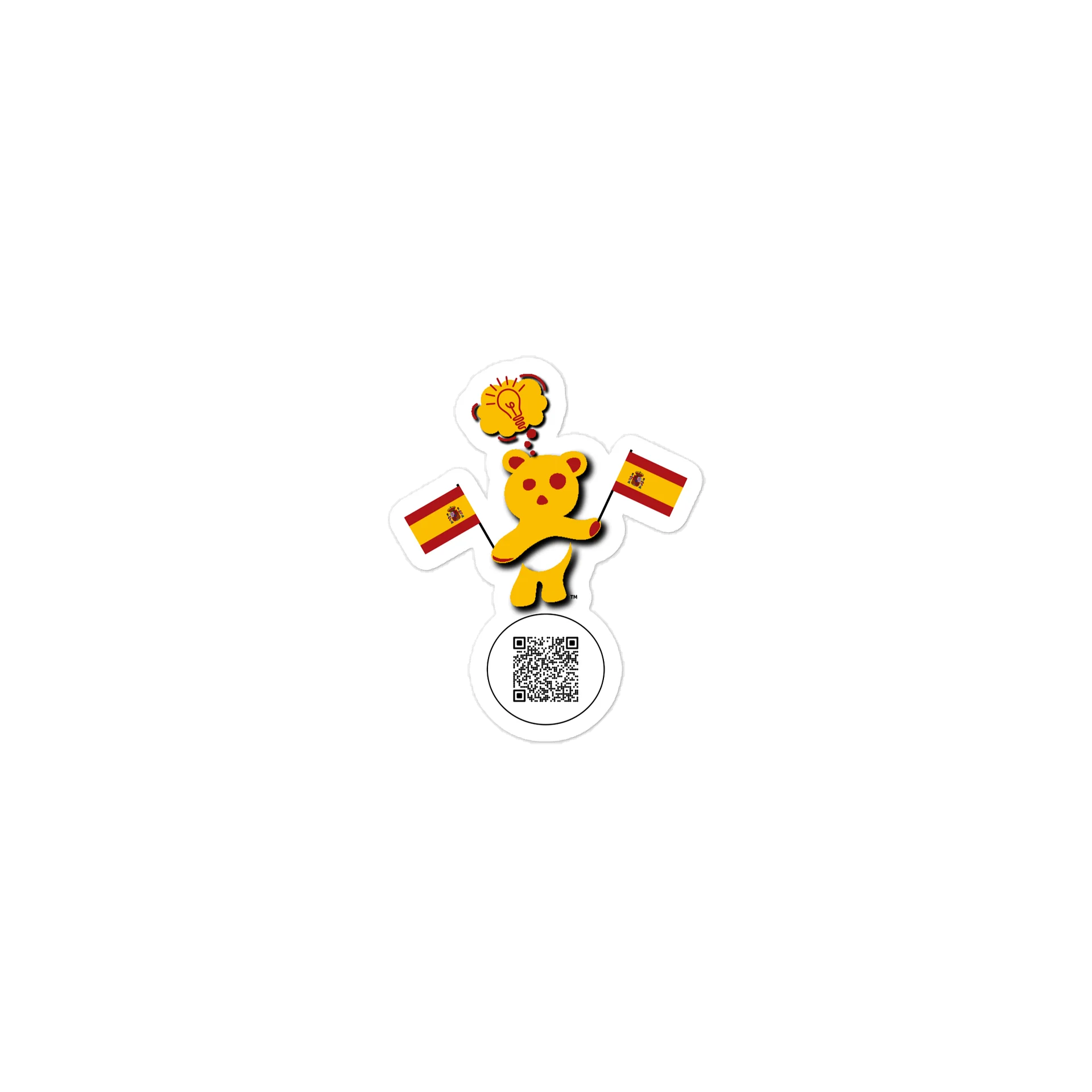 Spain — Country Bear Sticker | BehrBrained Media product image (1)