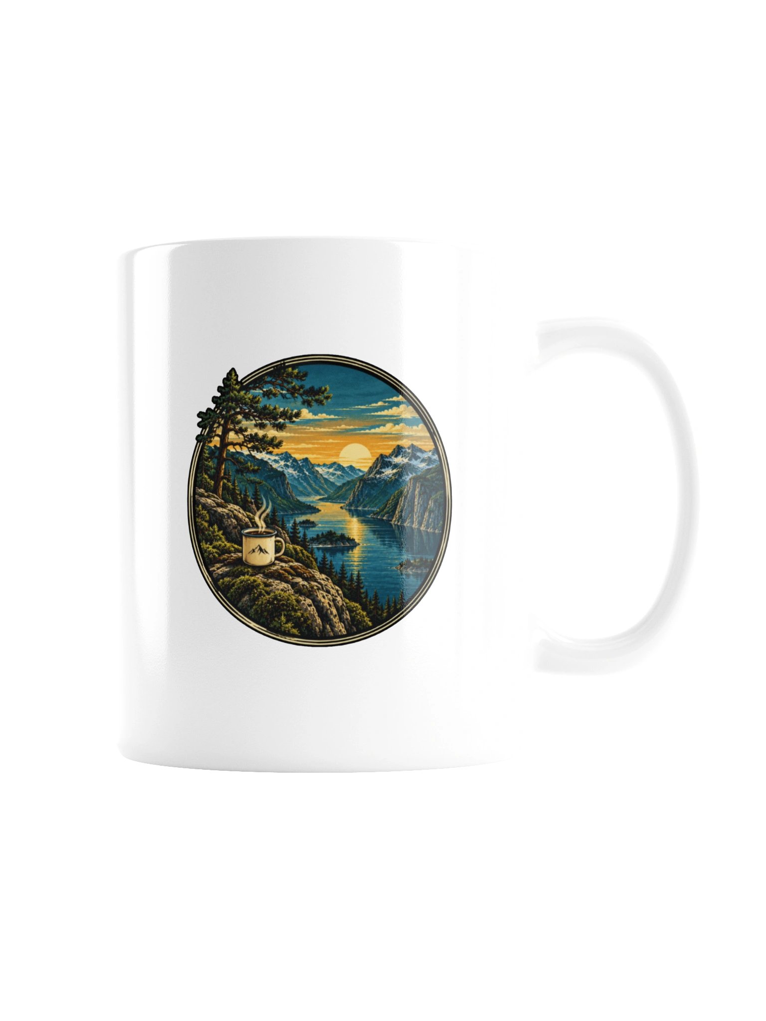 Mountain Sunrise – Coffee & Adventure Mug product image (8)