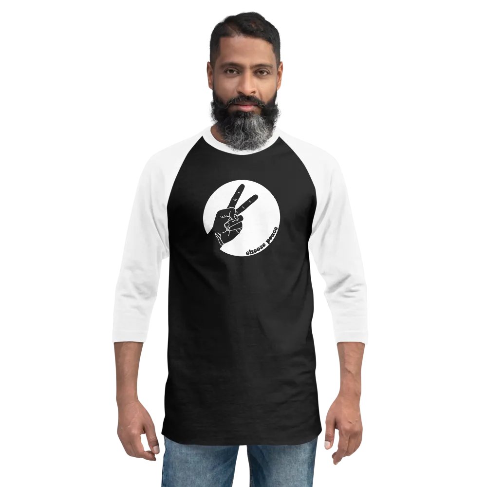 Choose Peace Crop Henley product image (3)
