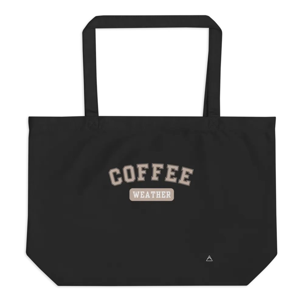 Coffee Weather | Black Tote (Latte) product image (1)