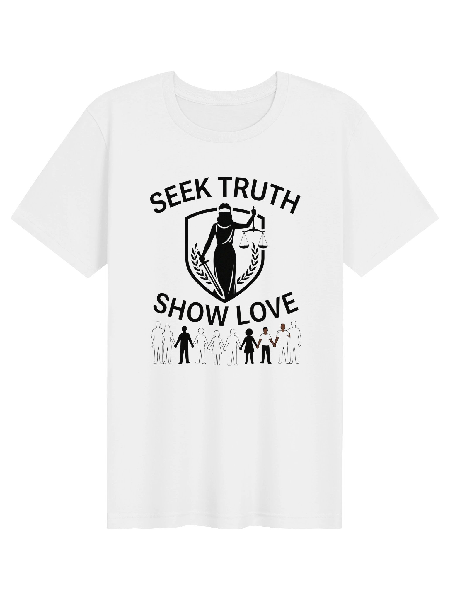 Seek Truth Show Love Statement Tee product image (51)