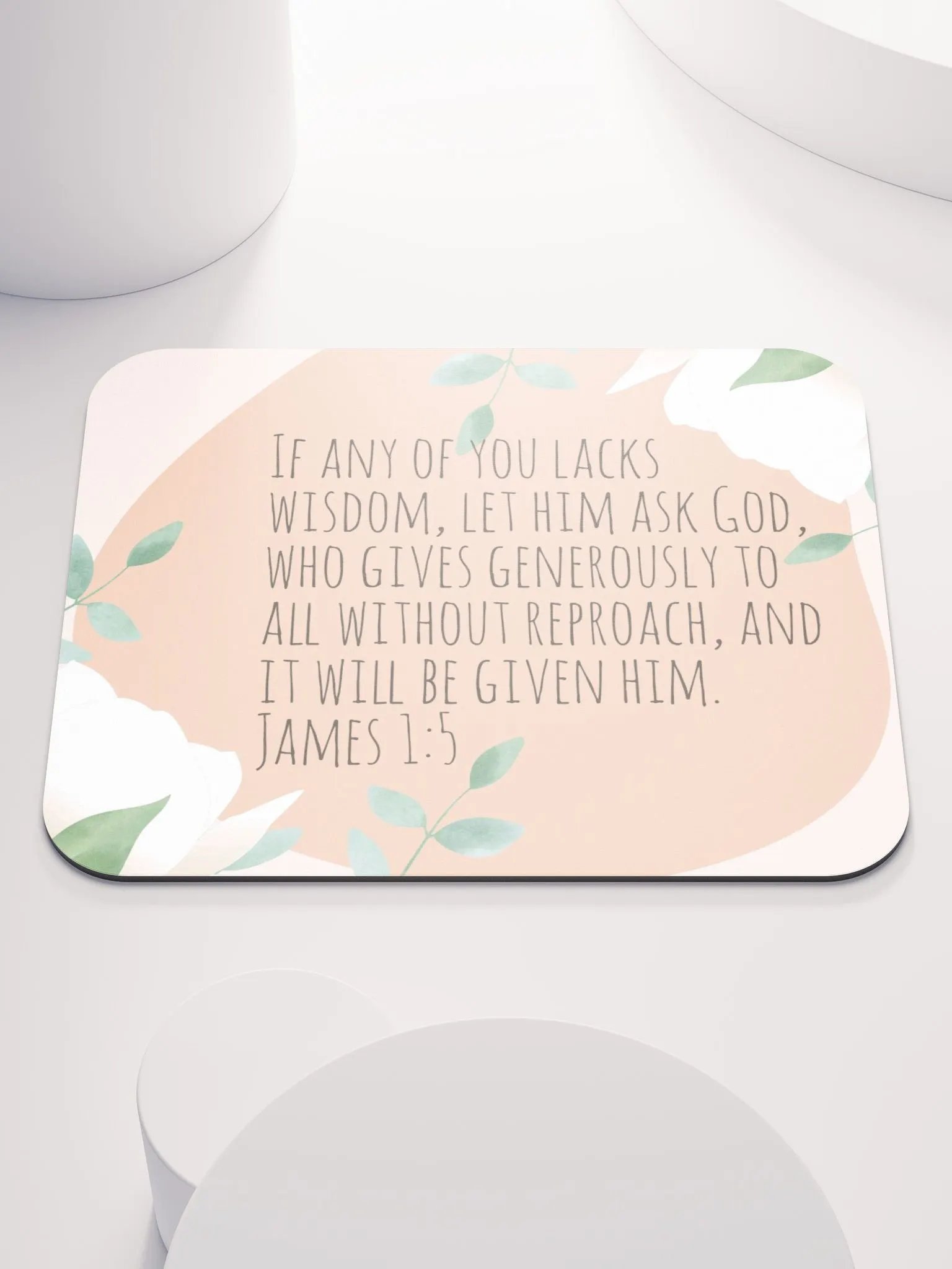 Christian Wisdom James 1:5 Mouse Pad product image (1)