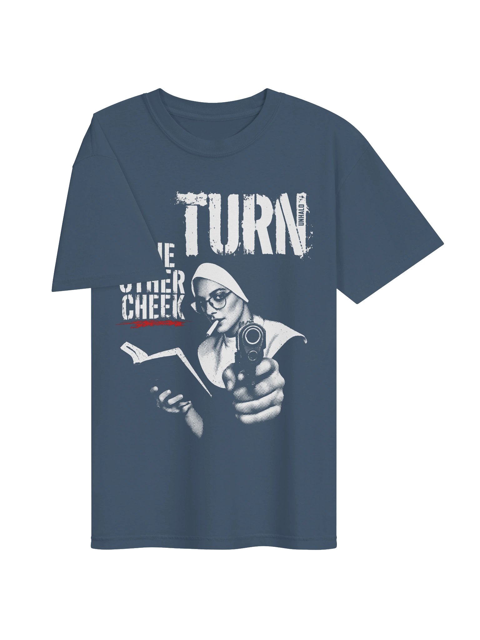 Turn the other cheek // Heavyweight Vintage Graphic Tee product image (47)