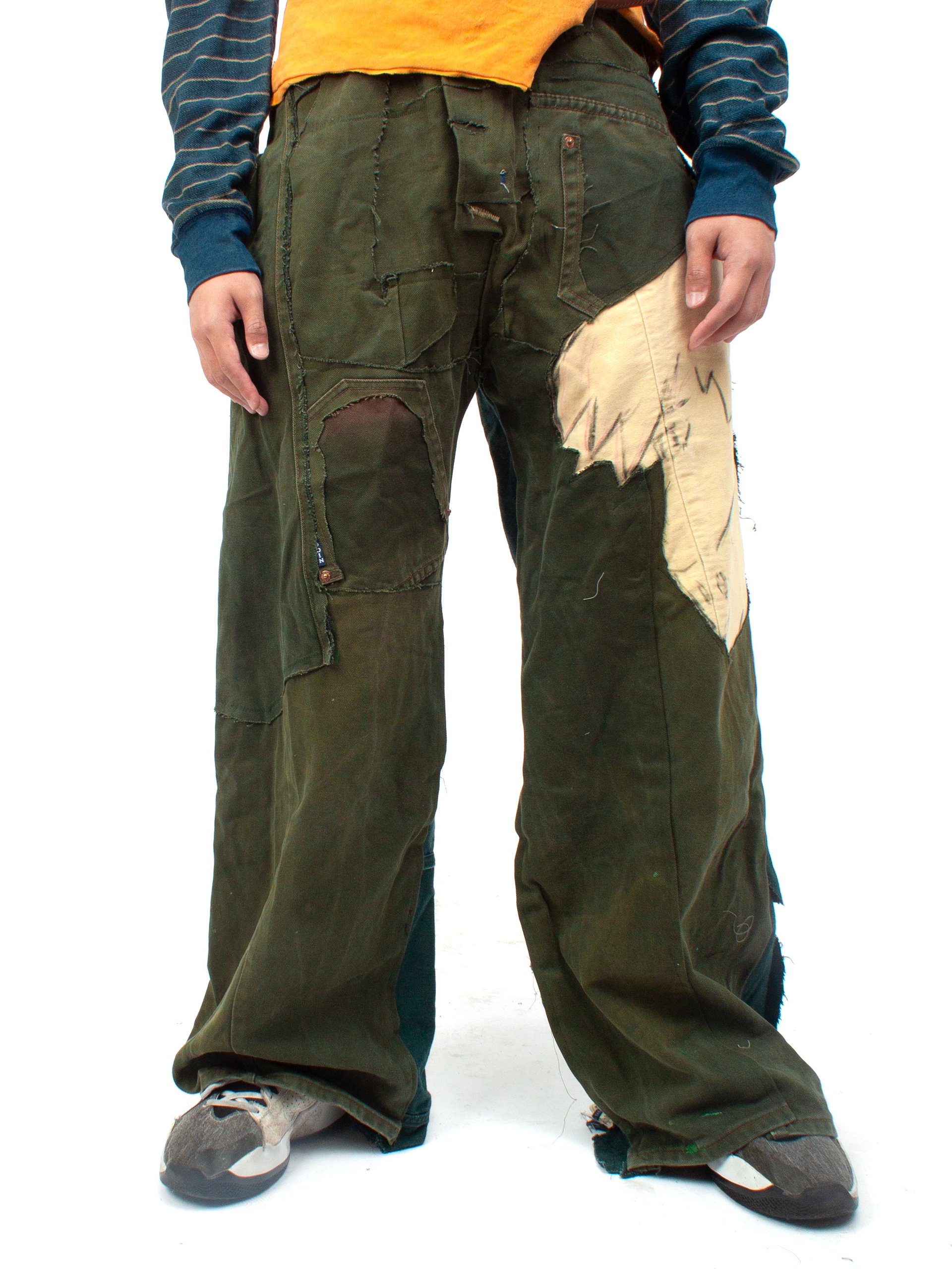 Forest Green Character Denim Trousers -32-34 product image (1)