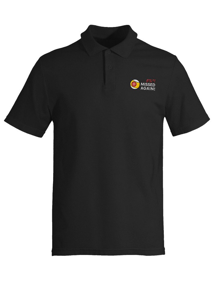 Missed Again! Black Polo Shirt product image (1)