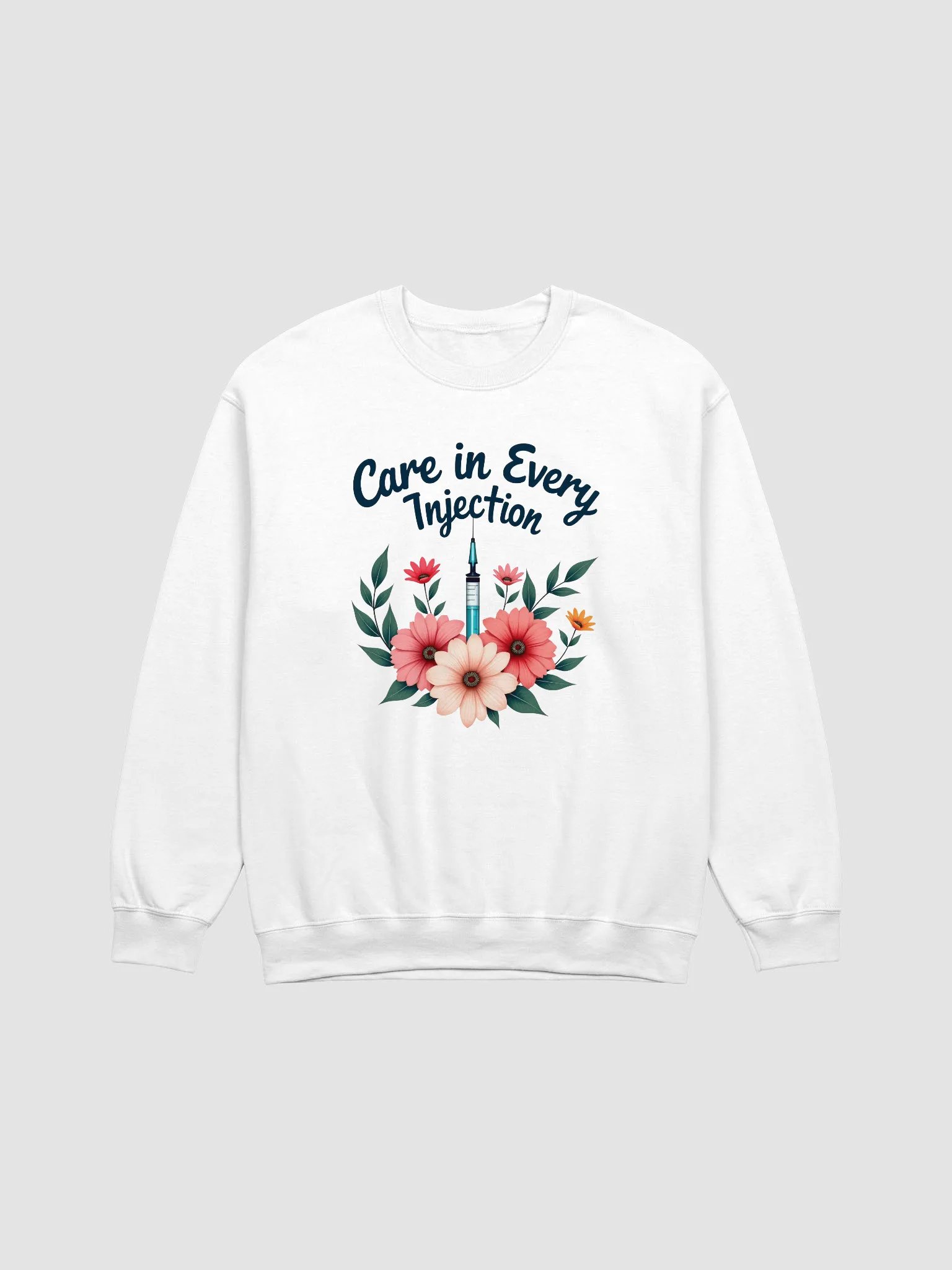 Floral , care in every Injection Sweatshirt product image (1)