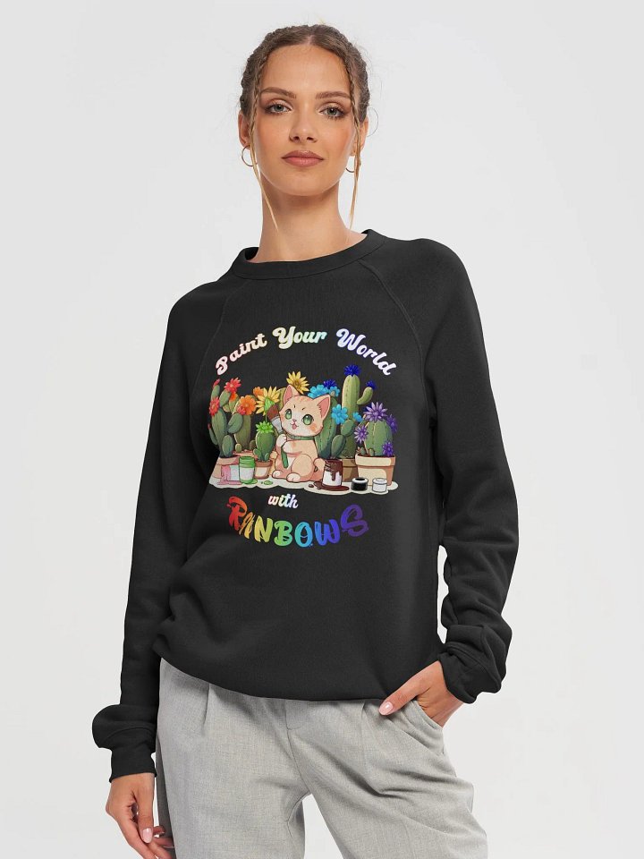 Rainbow Kitten Artist Sweatshirt product image (1)