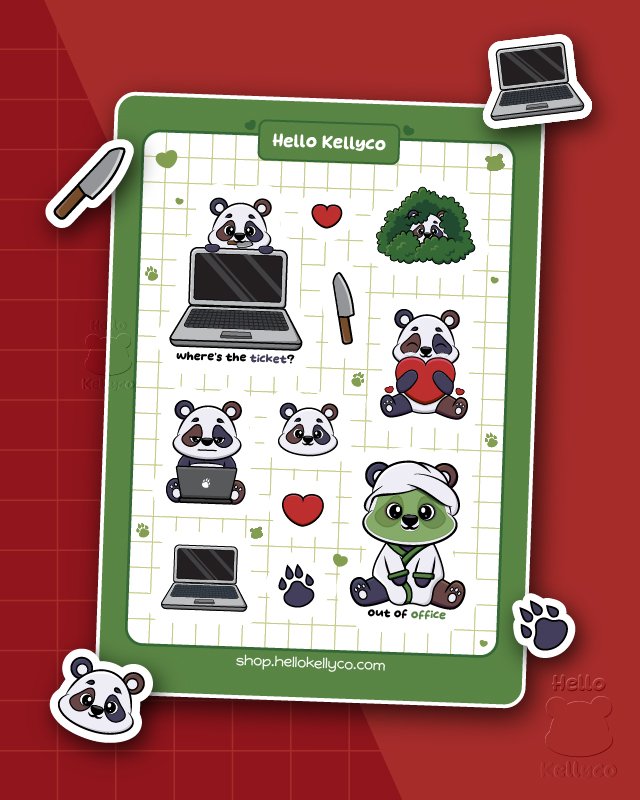 Work Day Chaos - Sticker Sheet product image (1)