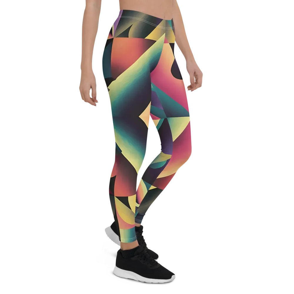 Abstract Lithographic Pattern Design leggings - V7 product image (1)