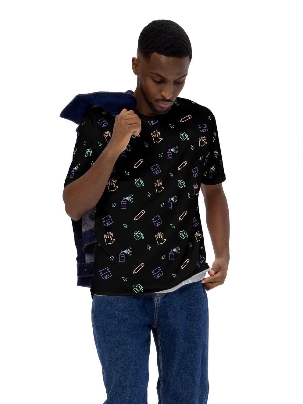 Computer Lab pattern unisex t-shirt product image (3)