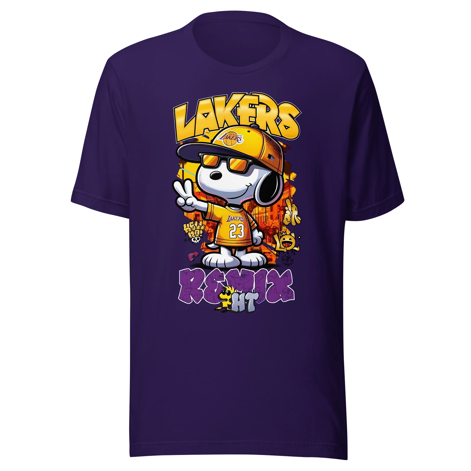 Lakers Remix Cartoon T-Shirt product image (2)