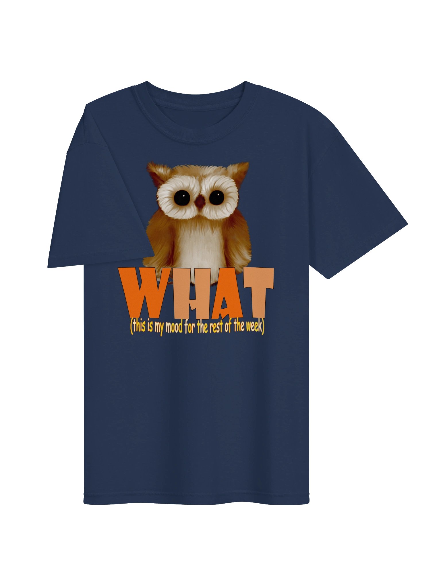 Owl "WHAT" T-Shirt. Men's Comfort Colors Garment-Dyed Heavyweight T-Shirt product image (2)