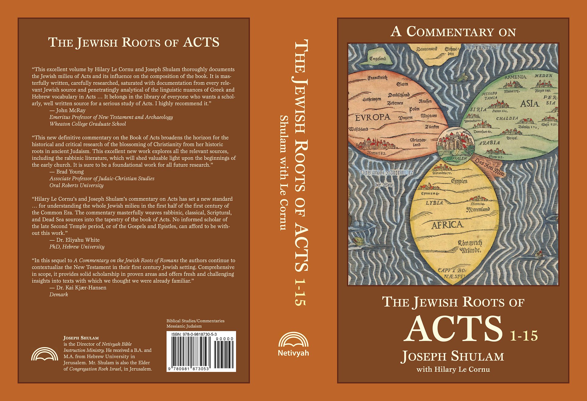 Limited Quantity of 3: Collector's Item - Limited Availability-Signed Second Edition — Commentary on the Jewish Roots of Acts (Two-Volume Set) by Joseph Shulam & Hilary LeCornu product image (2)
