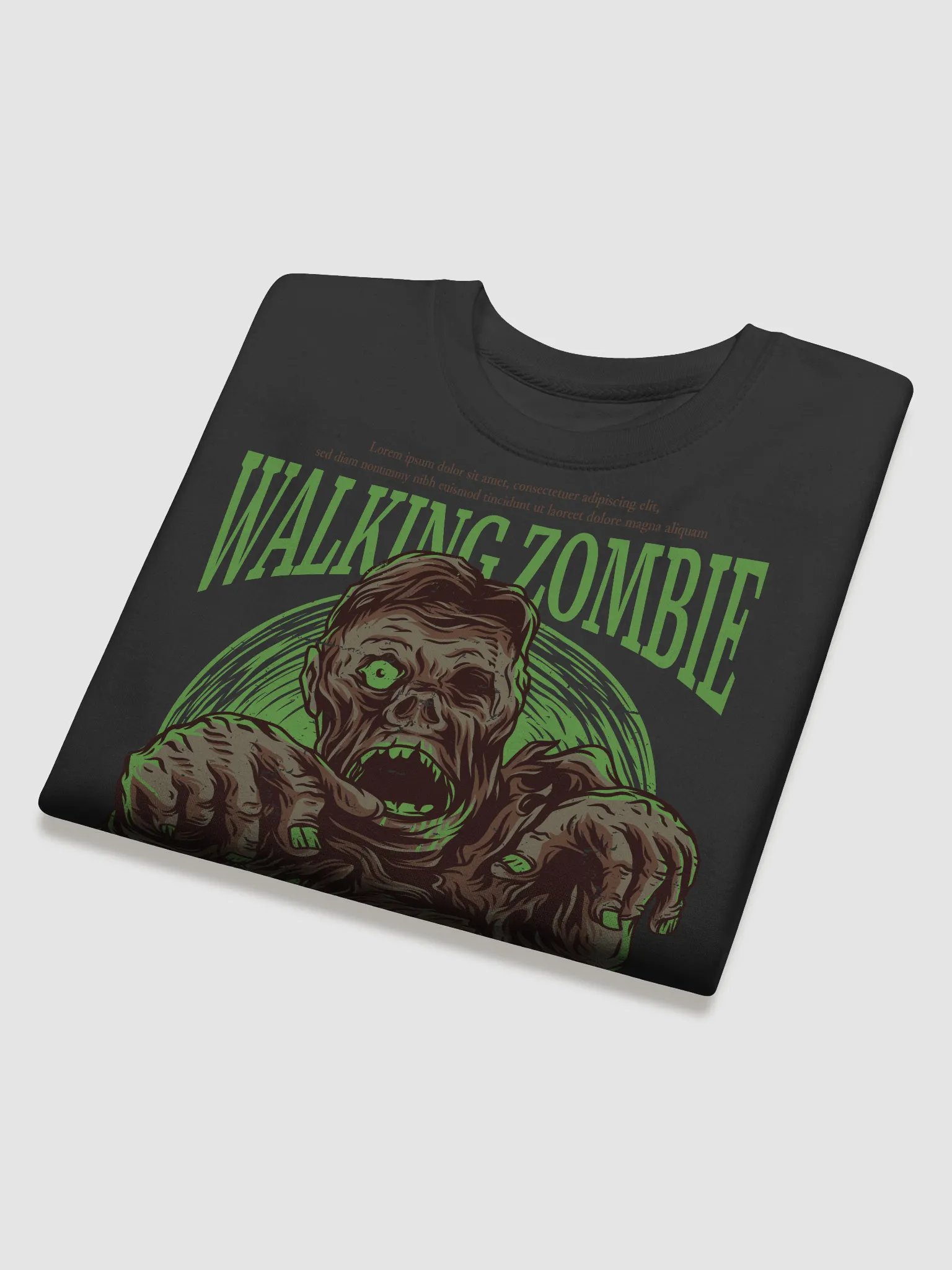 Decaying Zombie Green Circle Sweatshirt product image (4)