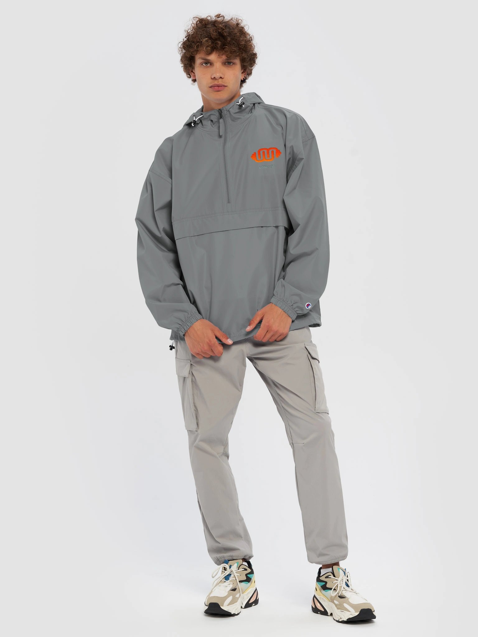Windbreaker Grey Logo (Embroidered) product image (3)