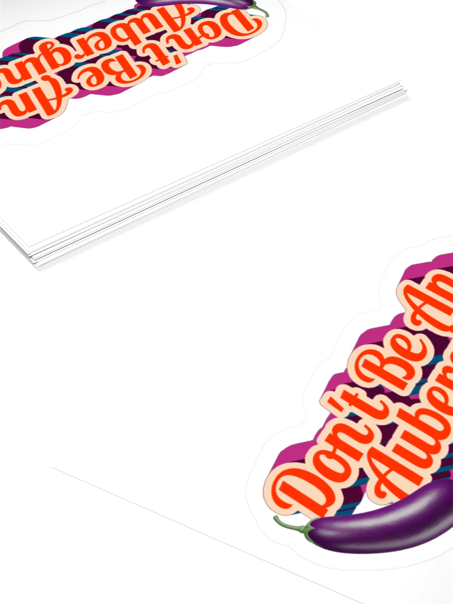 Don’t Be an Aubergine Sticker product image (8)