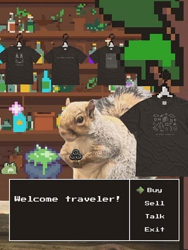 Hello, traveler!

It hath been one month since WAKE and so today…this! Should you wish to wear some wares, find Bert the Shop...