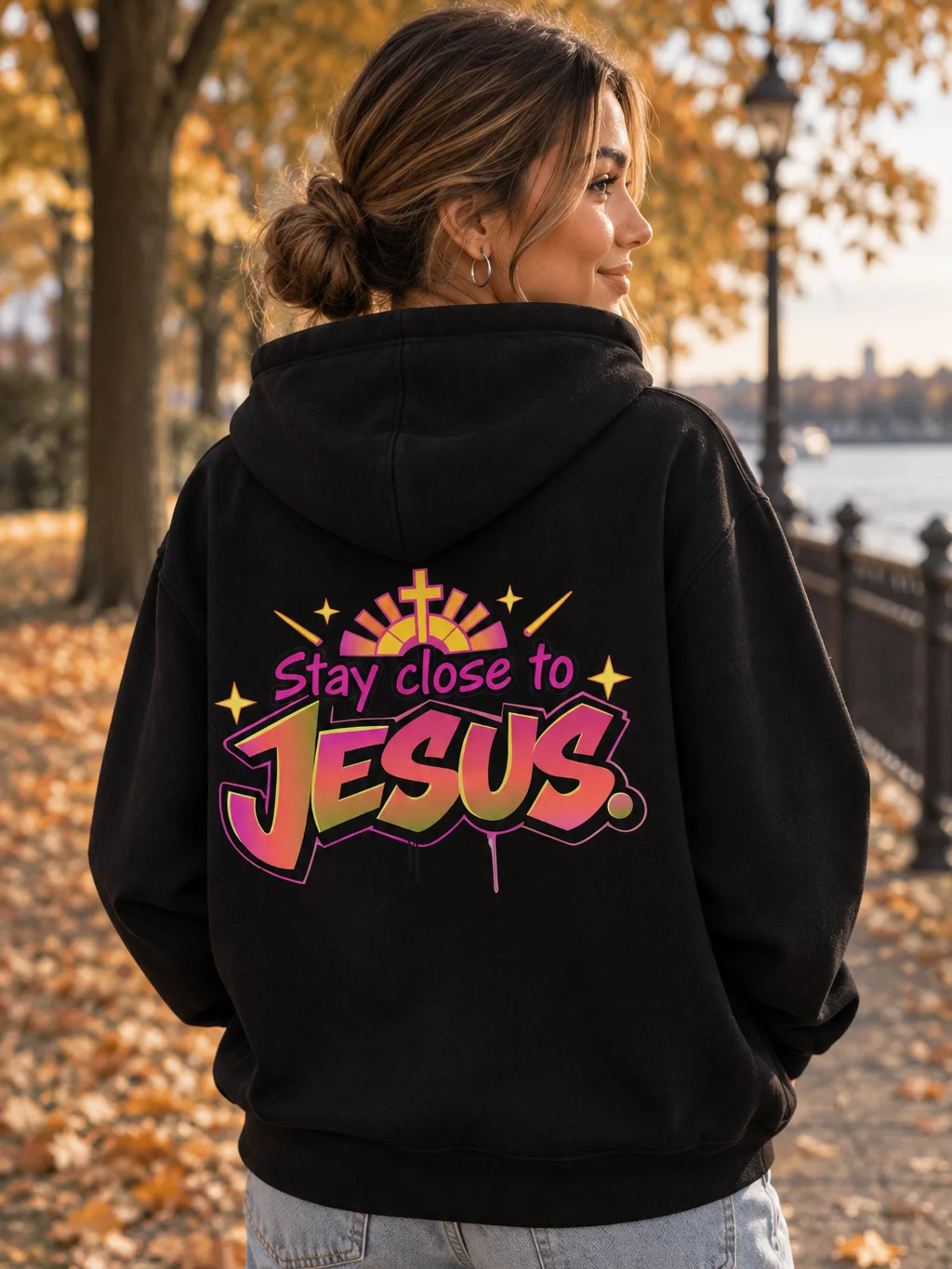 Stay Close to Jesus Streetwear Hoodie product image (3)