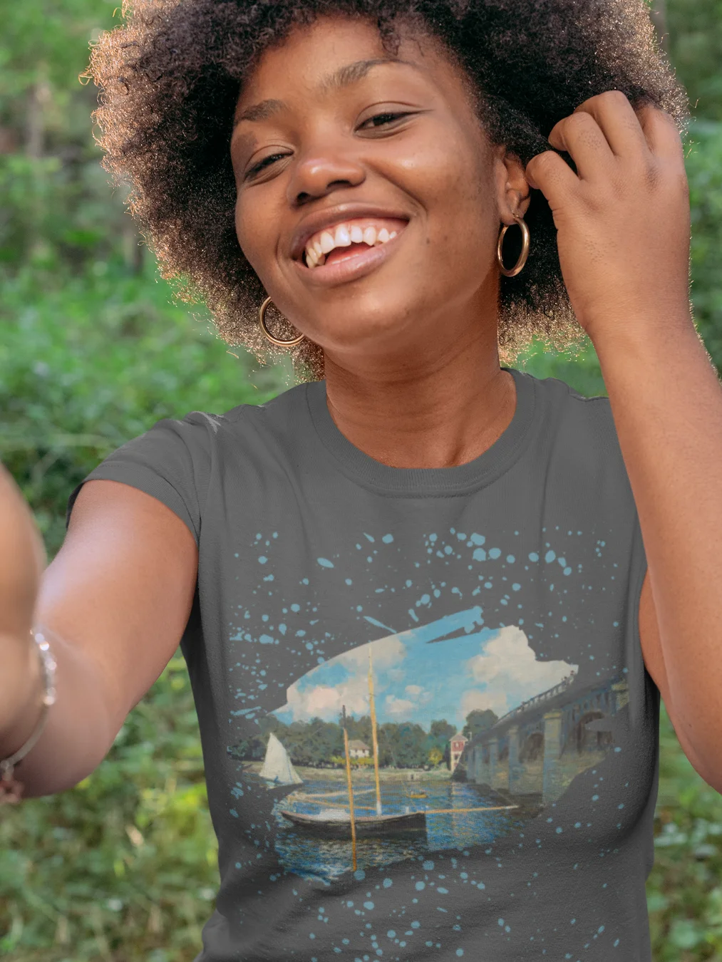 The Bridge at Argenteuil (Claude Monet) T-Shirt product image (2)