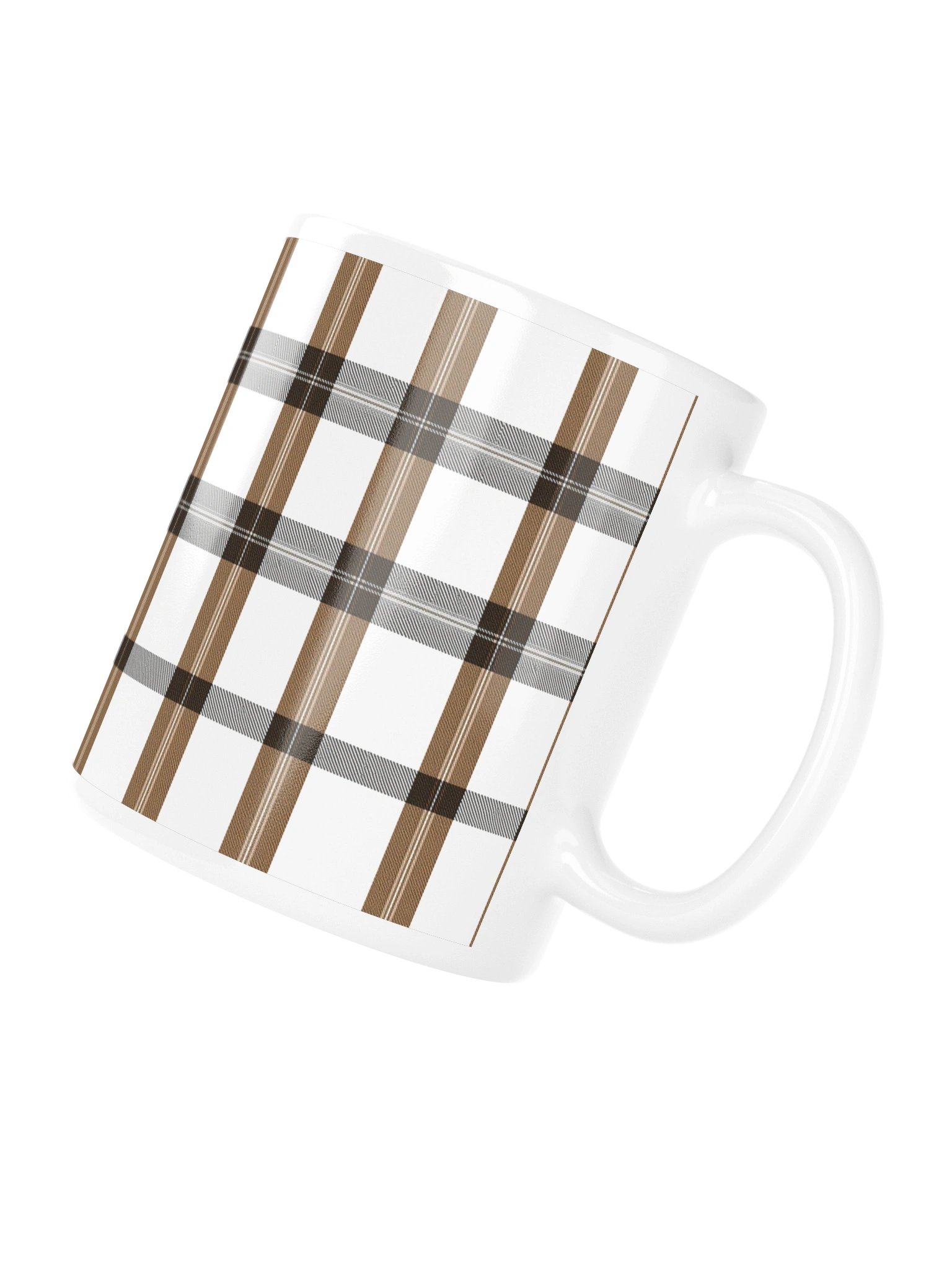 Refined Tartan And Black plaid Ceramic Mug product image (10)