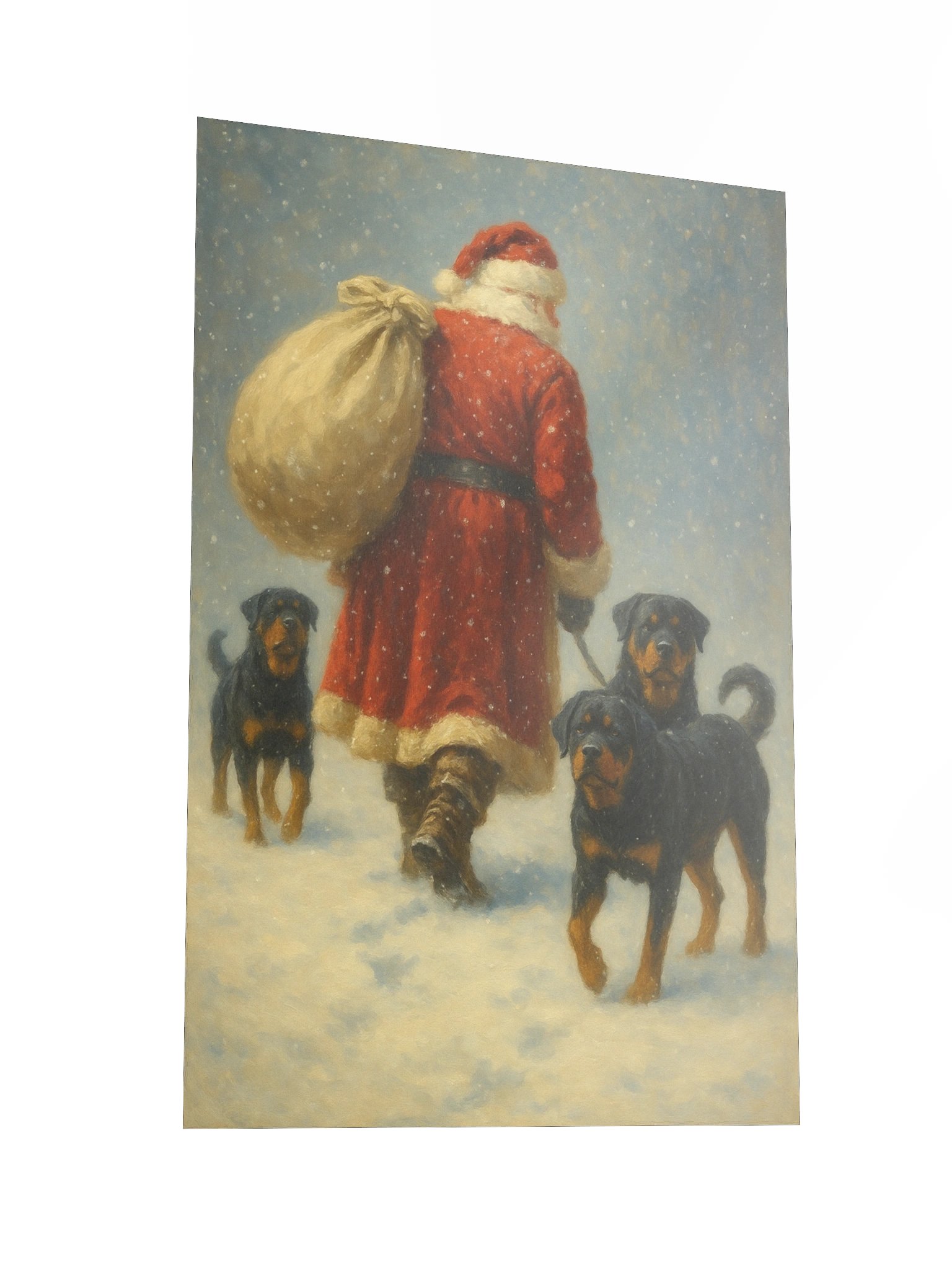 Rottweilers & Santa Poster product image (4)