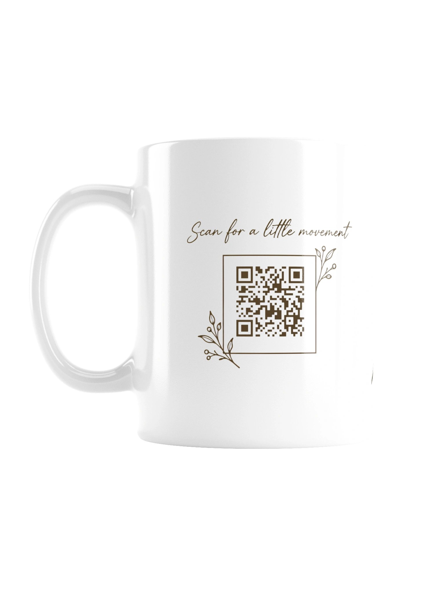 Let’s Move a Little Mug | Fine-Line Floral product image (2)