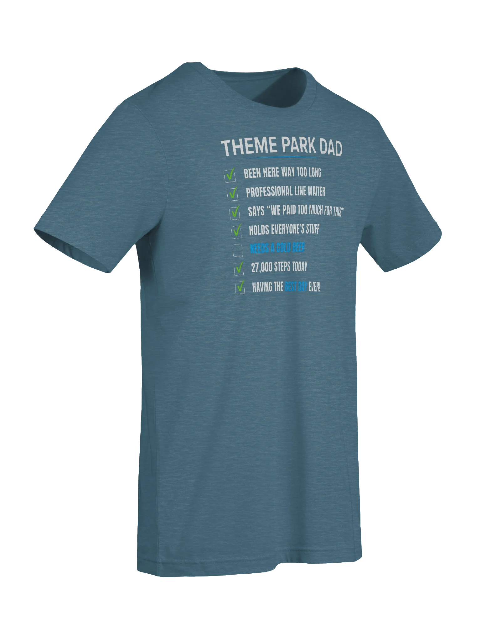 Theme Park Dad Checklist Tee product image (7)