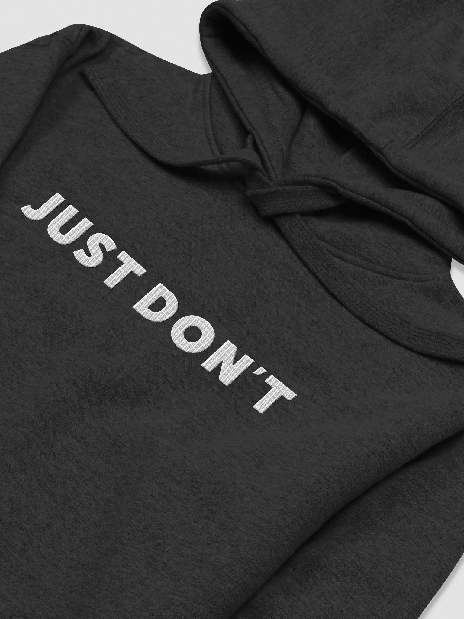 Just Don't | Embroidered Cotton Hoodie product image (29)
