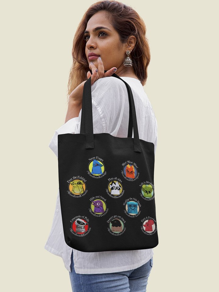 Root Factions Shoulder Tote Bag for Board Gamers - 10 Factions Polka Dot - unofficial product image (1)