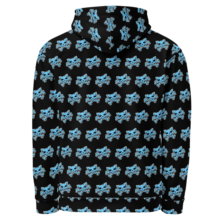 (Dark Mode) Blue Kat Skull Hoodie product image (2)