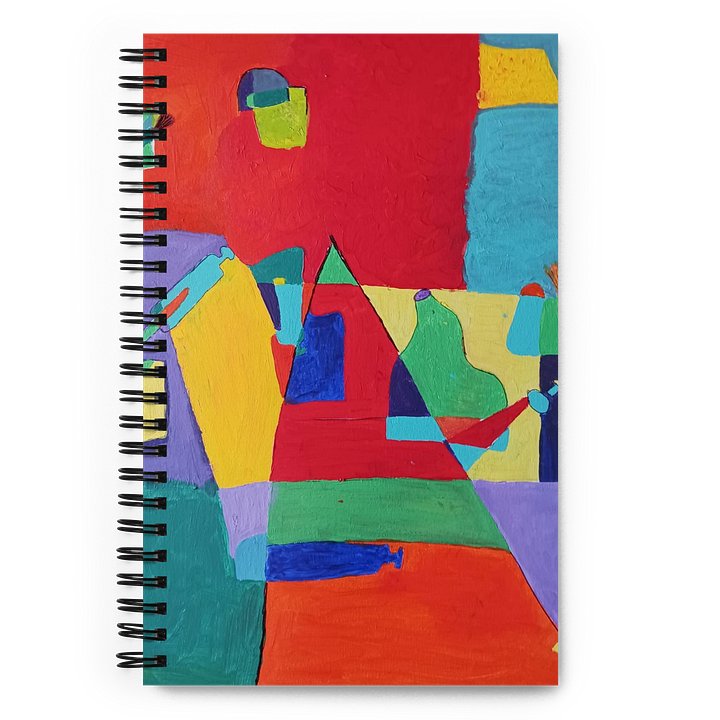 Malutensilien abstrakt Spiralnotizbuch product image (1)