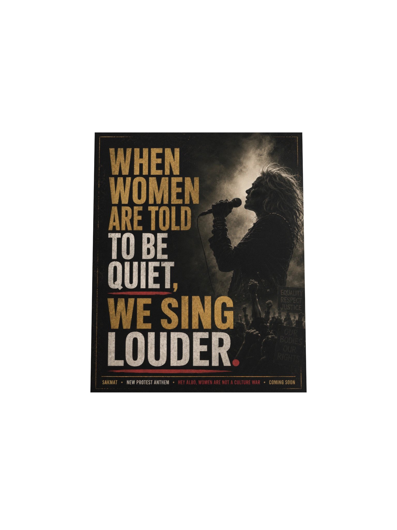 When Women Sing Louder Protest Poster product image (12)