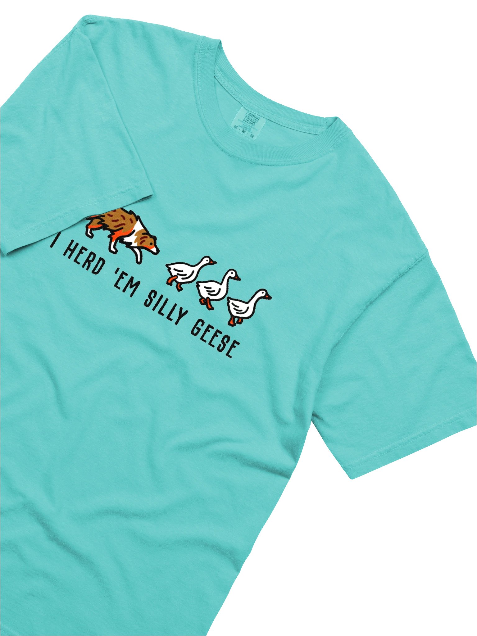 I Herd 'Em Silly Geese T-Shirt(Embroidered) of an Australian Shepherd(Red Merle) product image (8)
