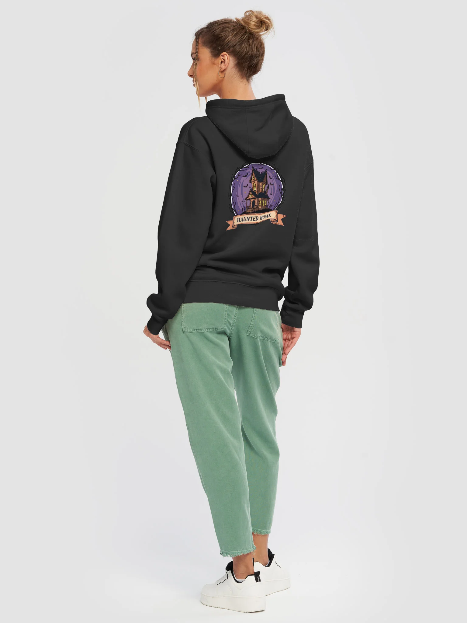 Haunted Home Halloween Hoodie – Spooky Haunted House Sweatshirt for Scary Season Outfits product image (41)