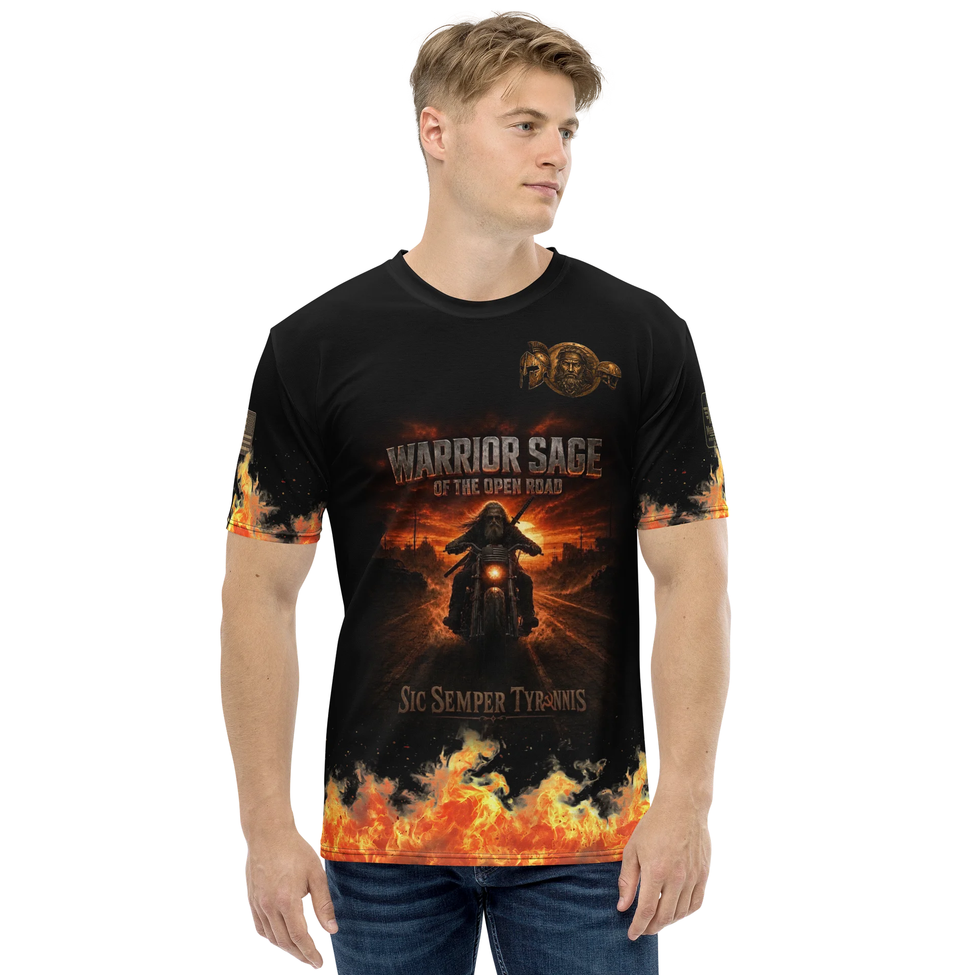 Warrior Sage Sic Semper Tyrannis MötoGraffitti Tee product image (2)