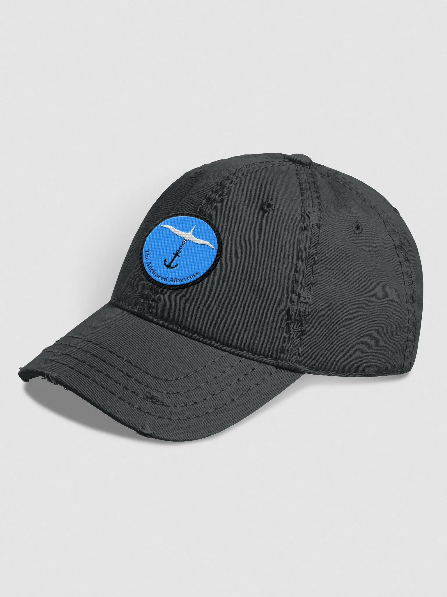 Anchored Albatross Distressed Dad Hat product image (2)