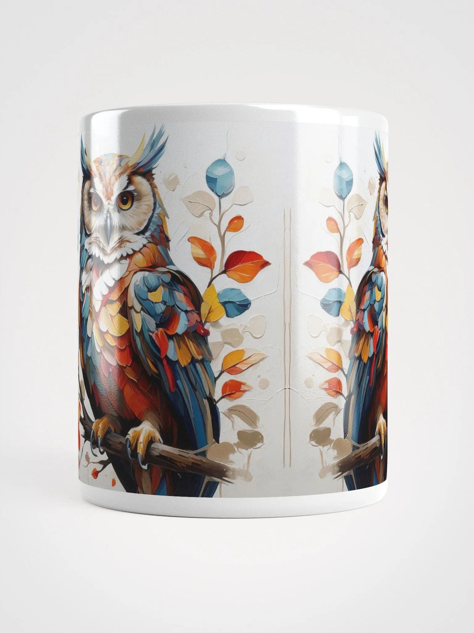 Radiant Feathers Owl Mug product image (3)