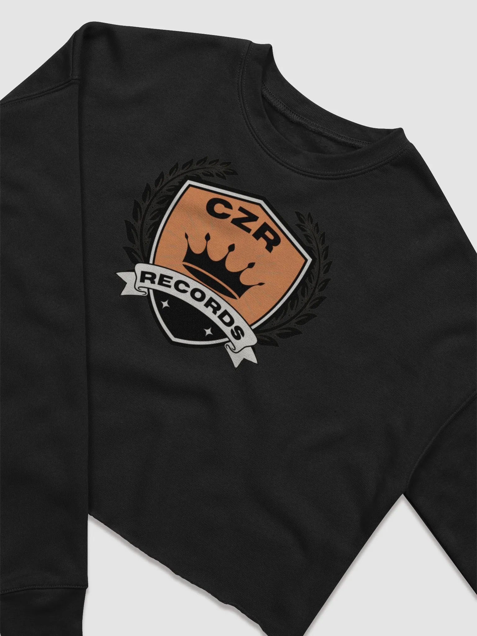 Women's HD Crest Orange Crop Sweater product image (4)
