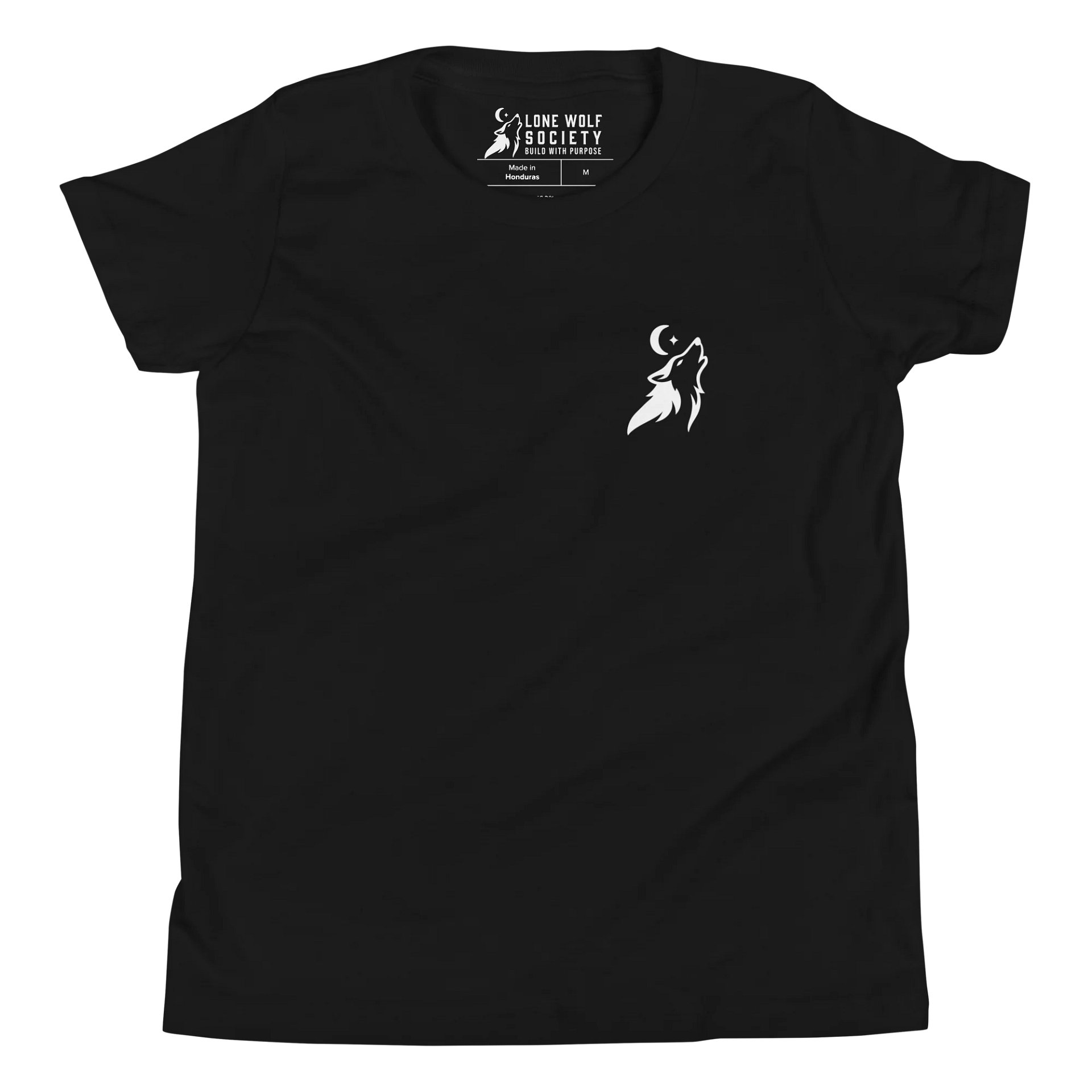 Lone Wolf Society Kids Black T-Shirt product image (4)