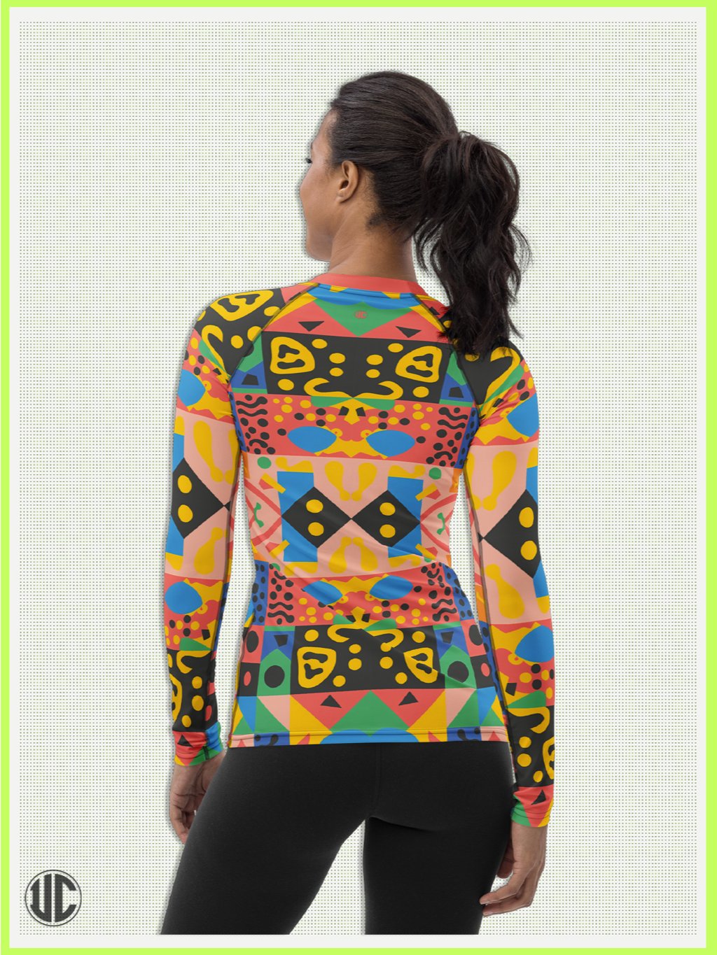 Vivid Memphis Style - Women's Rash Guard product image (2)
