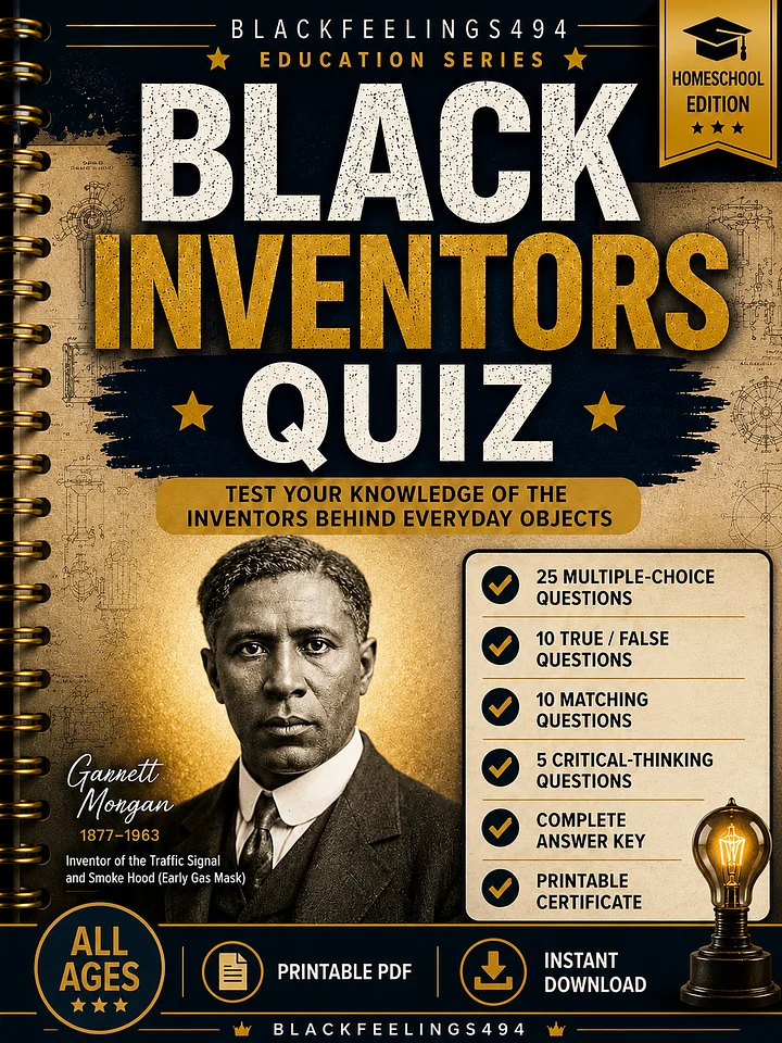 Black Inventors Quiz: Test Your Knowledge of the Inventors Behind Everyday Objects product image (1)