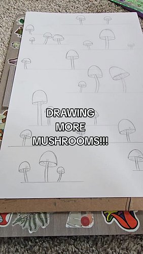Day 149 of sharing my art. 🍄🍄🍄

#devantheartist #handdrawn #artbydevan #artist #cute