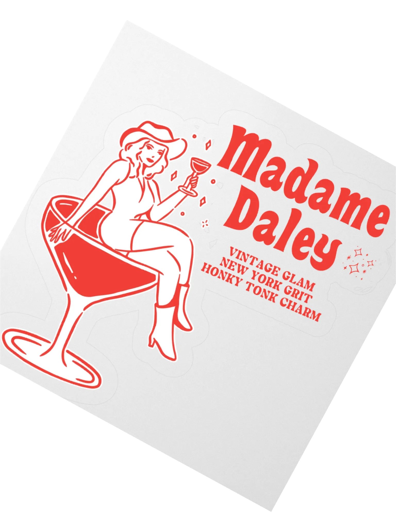Die-cut Sticker: Cheers Darlin' product image (4)