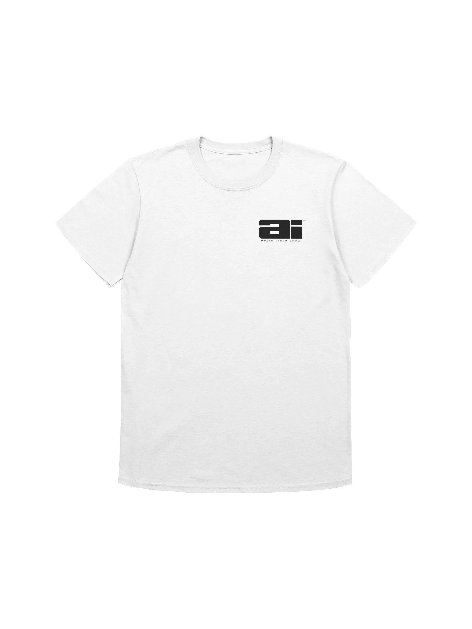 AI Music Video Show Logo Tee — Black Logo Unisex Tee