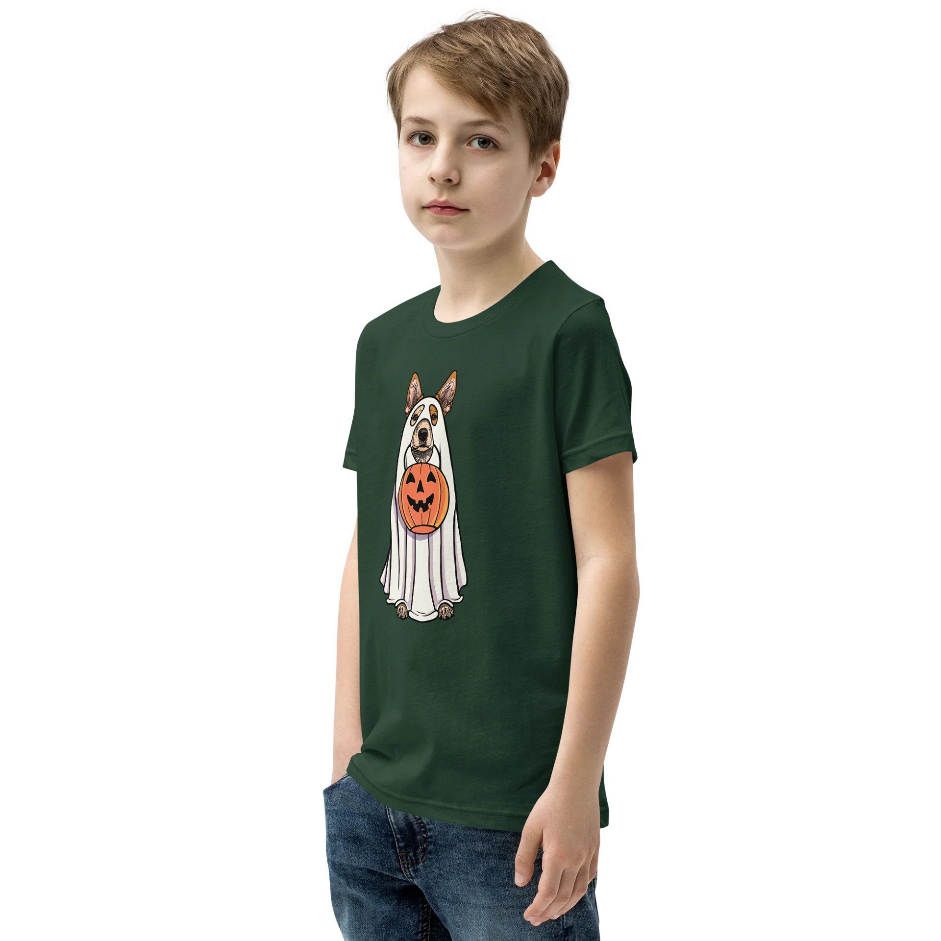 Halloween Australian Cattle Dog(Red Heeler) Youth T-Shirt product image (4)