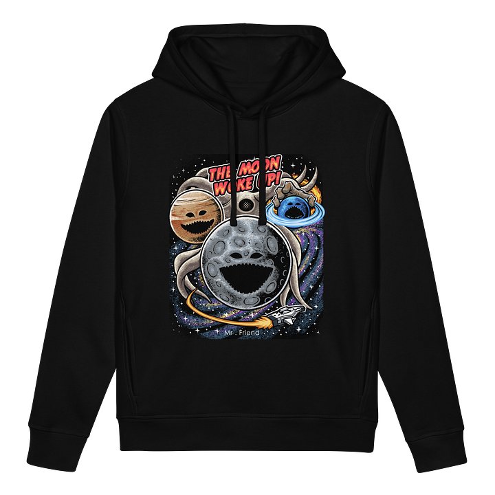 The Moon Woke Up Retro VHS Premium Hoodie product image (1)