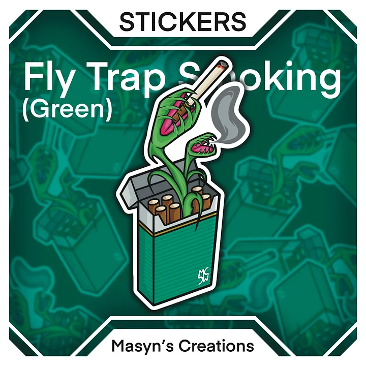 Fly Trap Smoking Sticker product image (1)