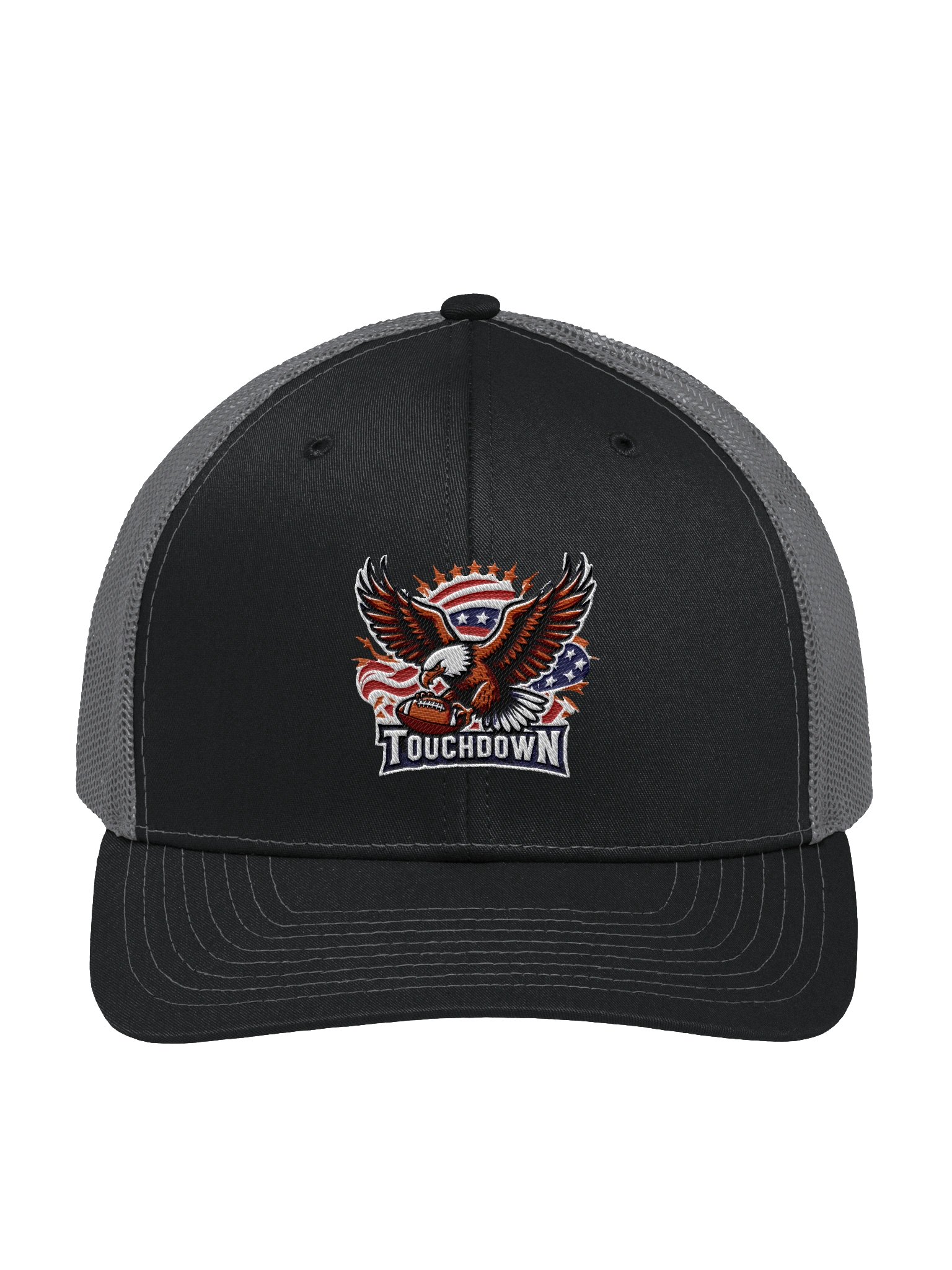 Eagle Touchdown Trucker Hat | Embroidered Football Hat product image (2)